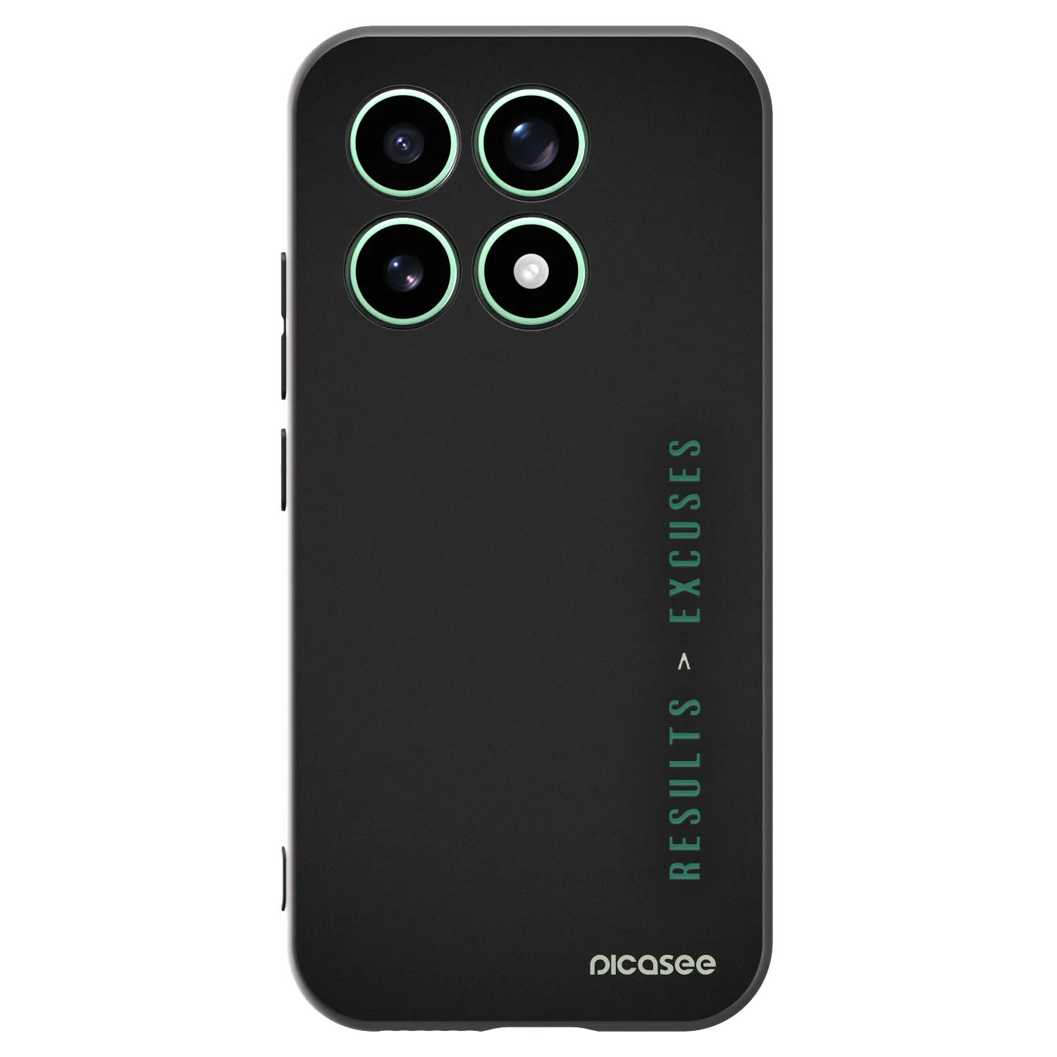 Picasee silikonowe czarne etui na Xiaomi 17 - Results x Excuses