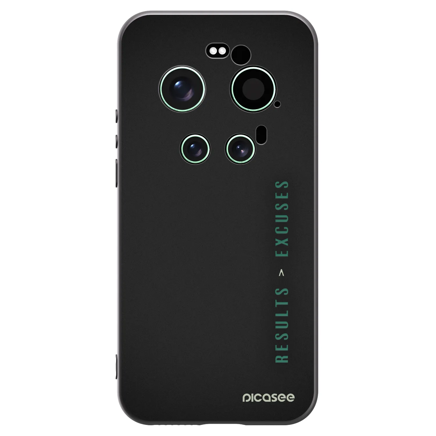 Picasee silikonowe czarne etui na Xiaomi 17 Ultra - Results x Excuses