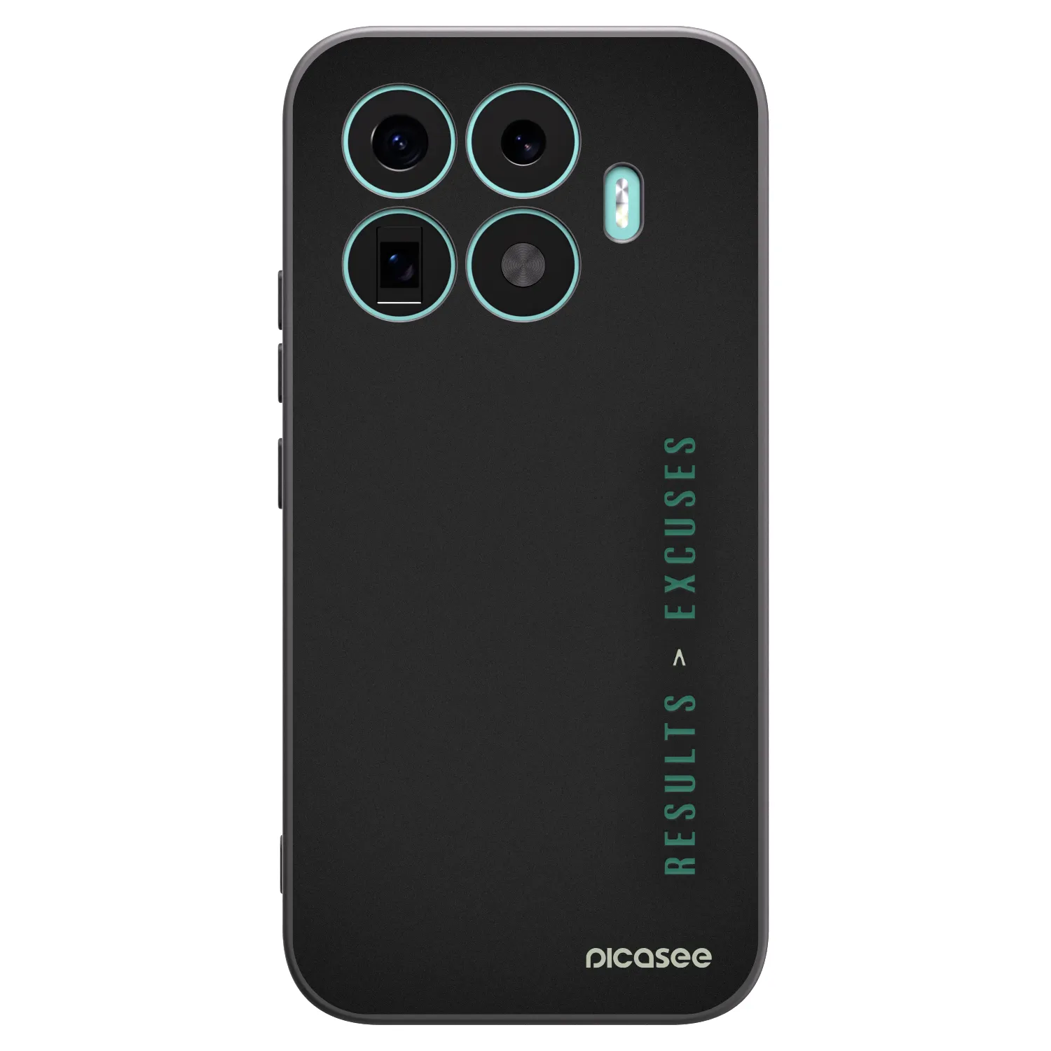 Picasee silikonowe czarne etui na Xiaomi 17T - Results x Excuses