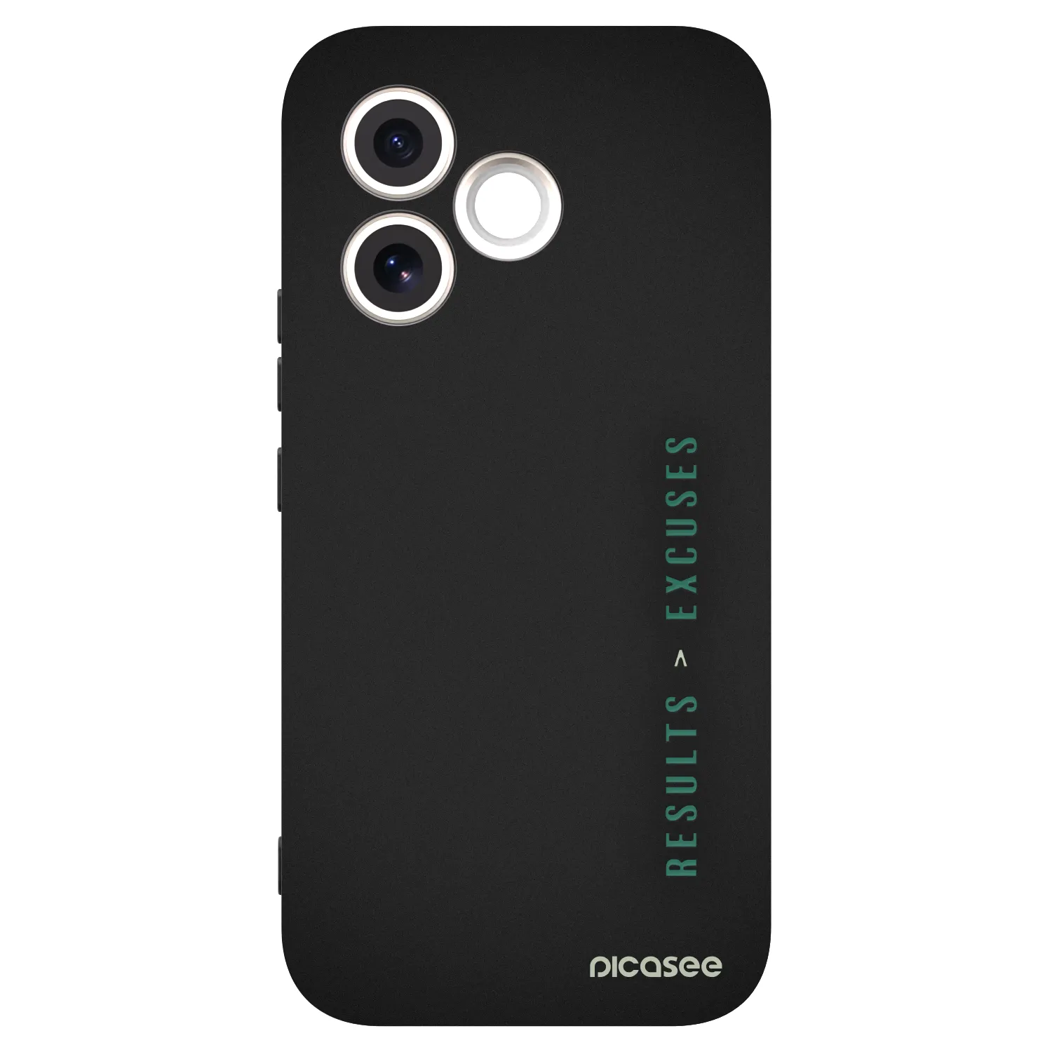 Picasee silikonowe czarne etui na Honor 600 Lite - Results x Excuses