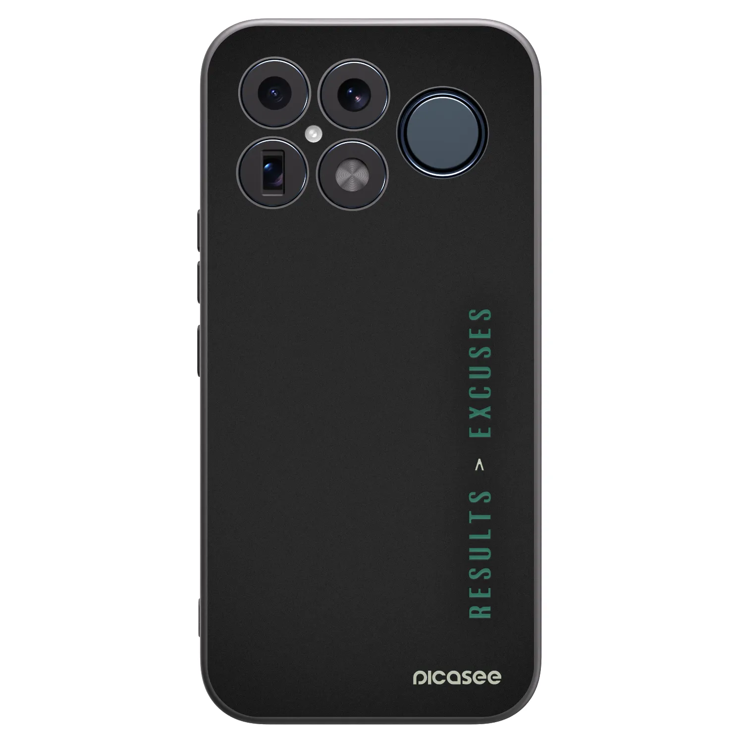 Picasee silikonowe czarne etui na Xiaomi Poco F8 Ultra - Results x Excuses