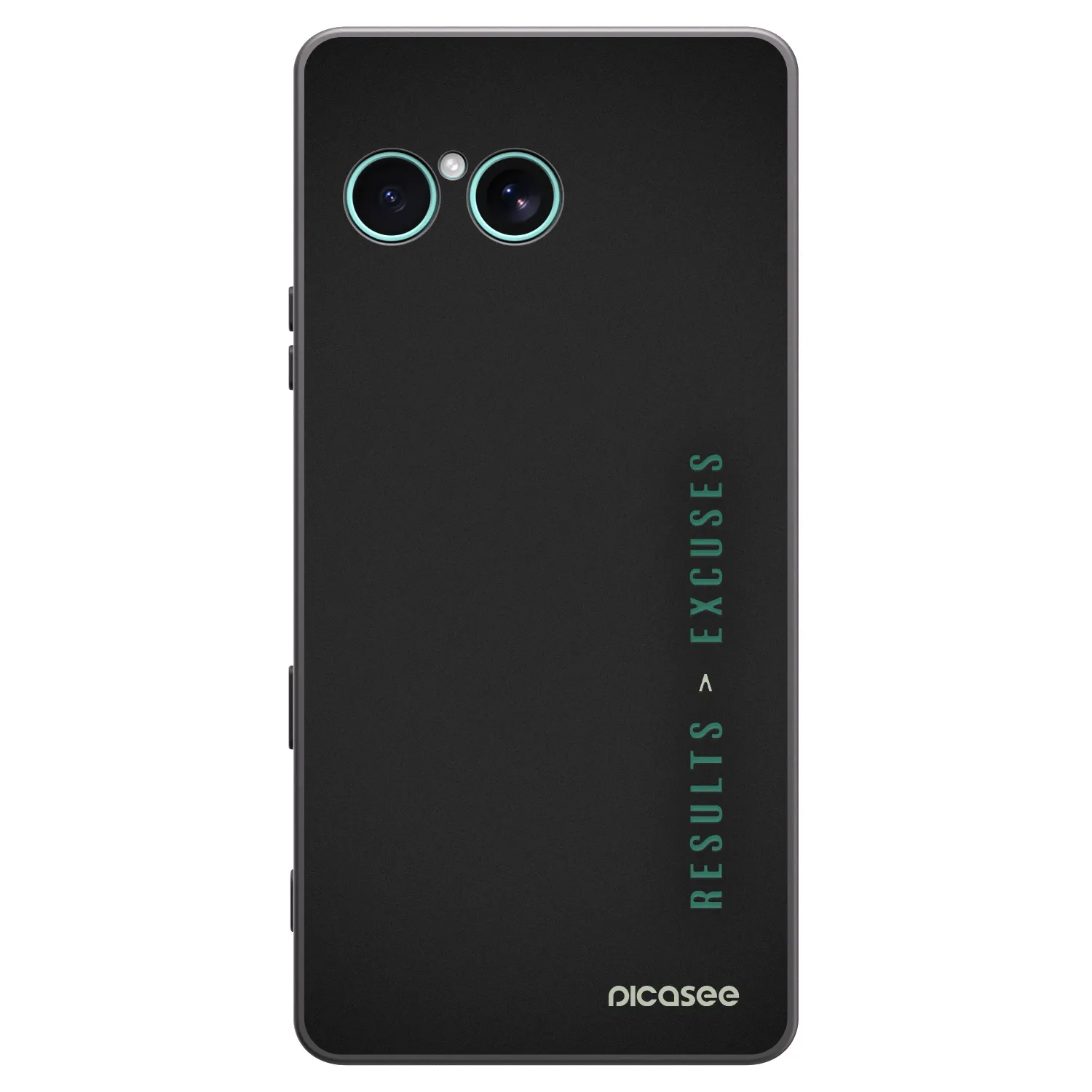 Picasee silikonowe czarne etui na Sony Xperia 10 VII - Results x Excuses