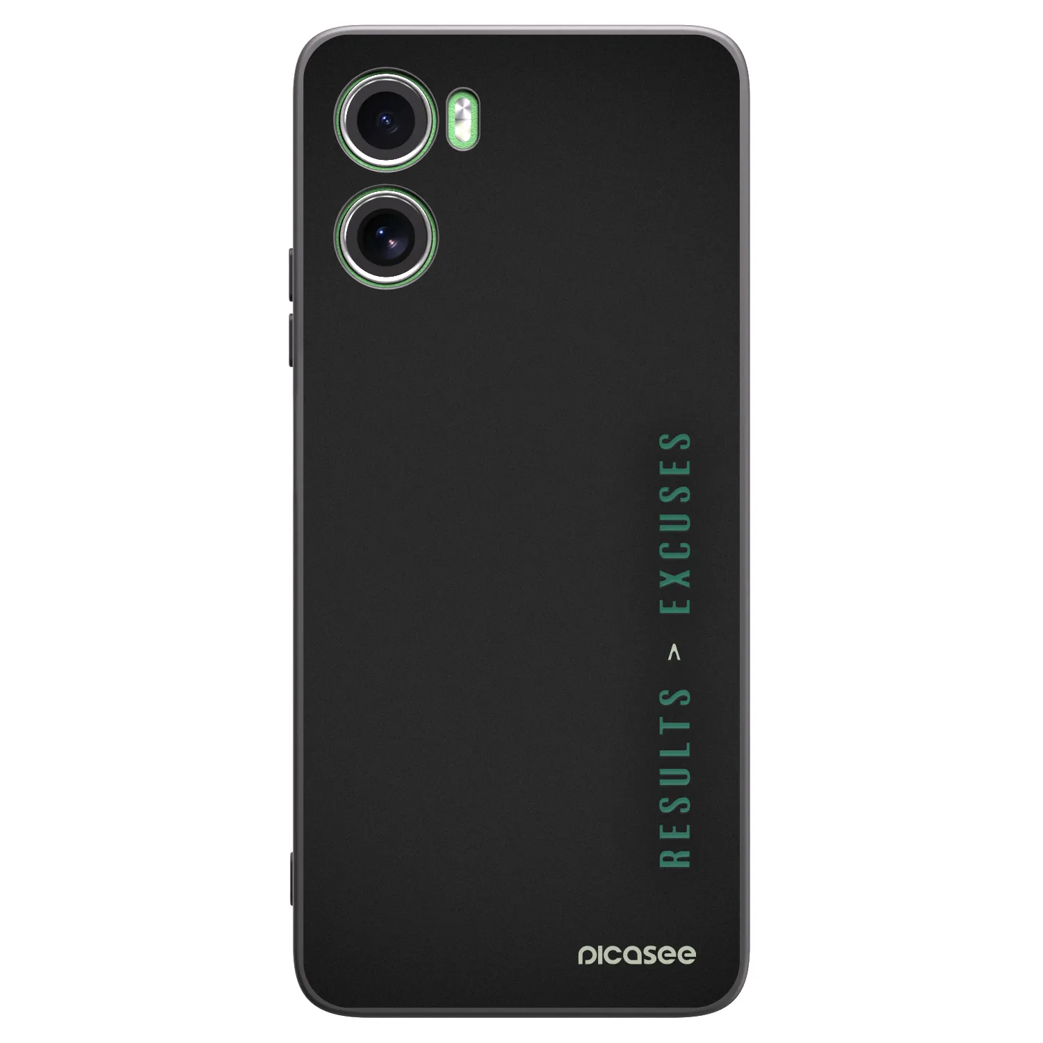 Picasee silikonowe czarne etui na Motorola Moto G06 - Results x Excuses