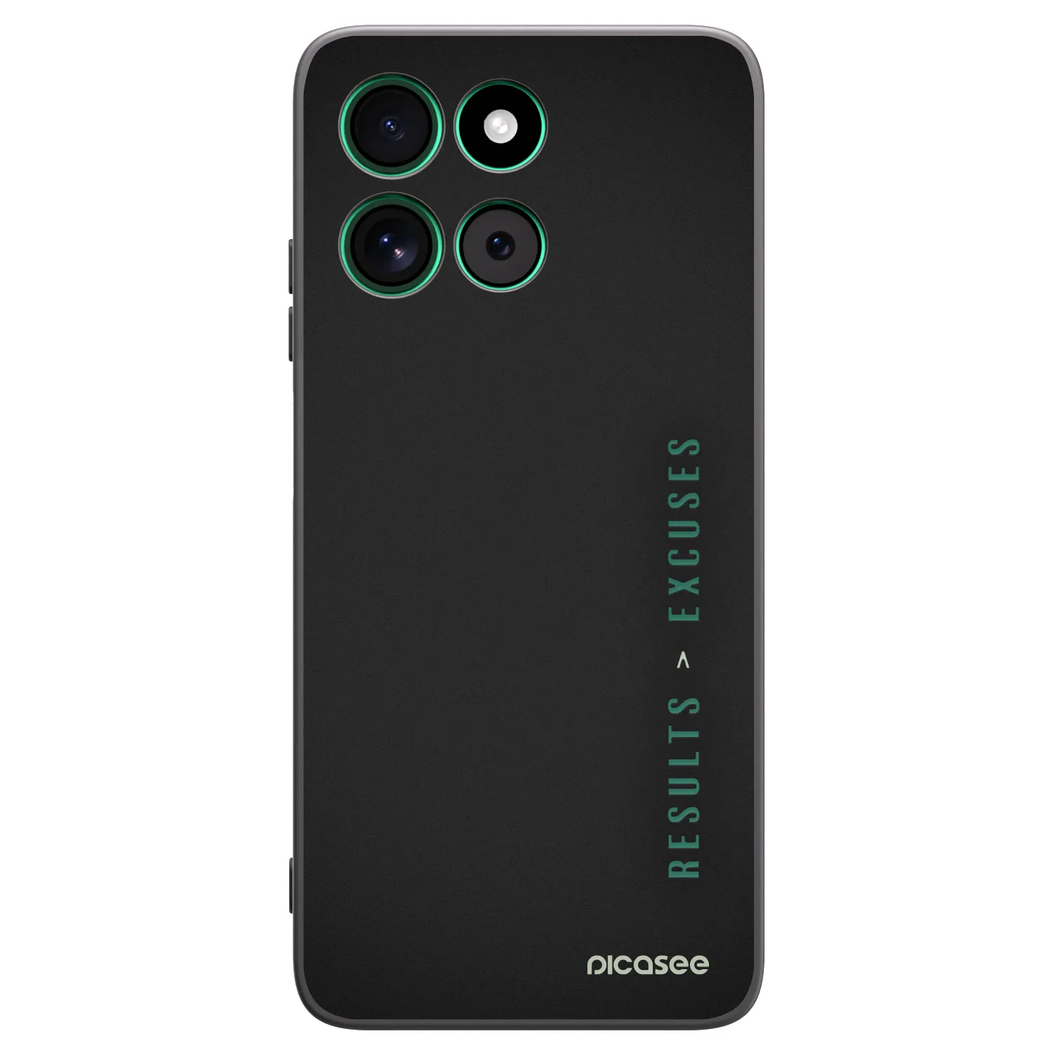 Picasee silikonowe czarne etui na Motorola Moto G57 Power - Results x Excuses
