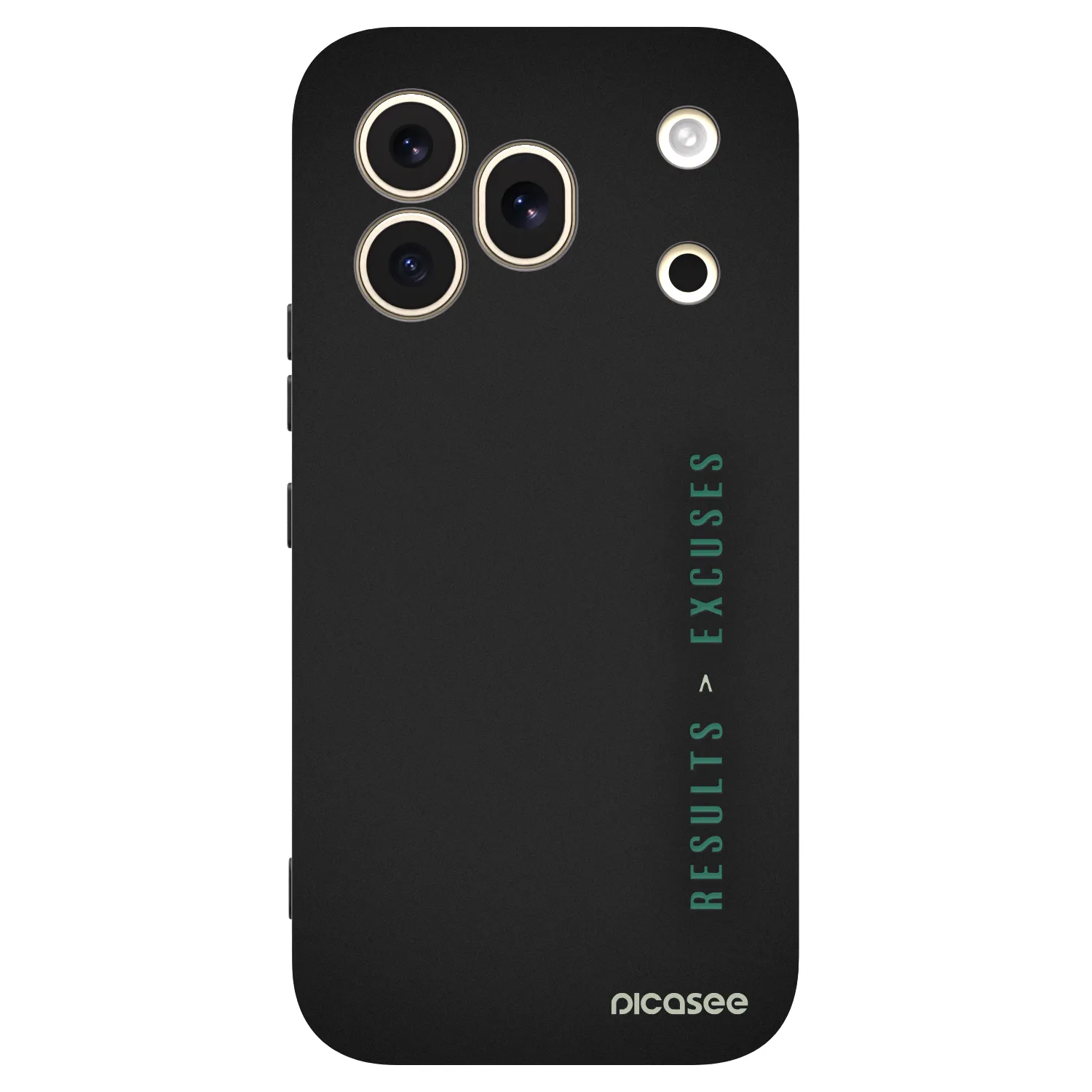 Picasee silikonowe czarne etui na Honor 600 Pro - Results x Excuses