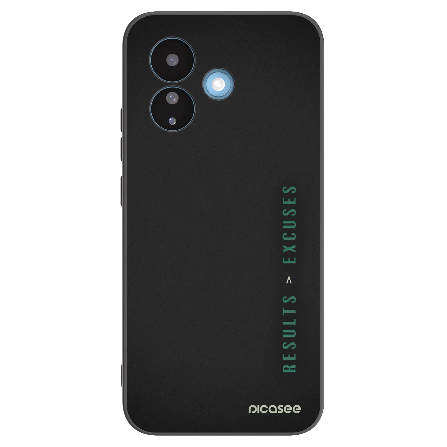 Picasee silikonowe czarne etui na Xiaomi Redmi Note 17 Pro 5G - Results x Excuses