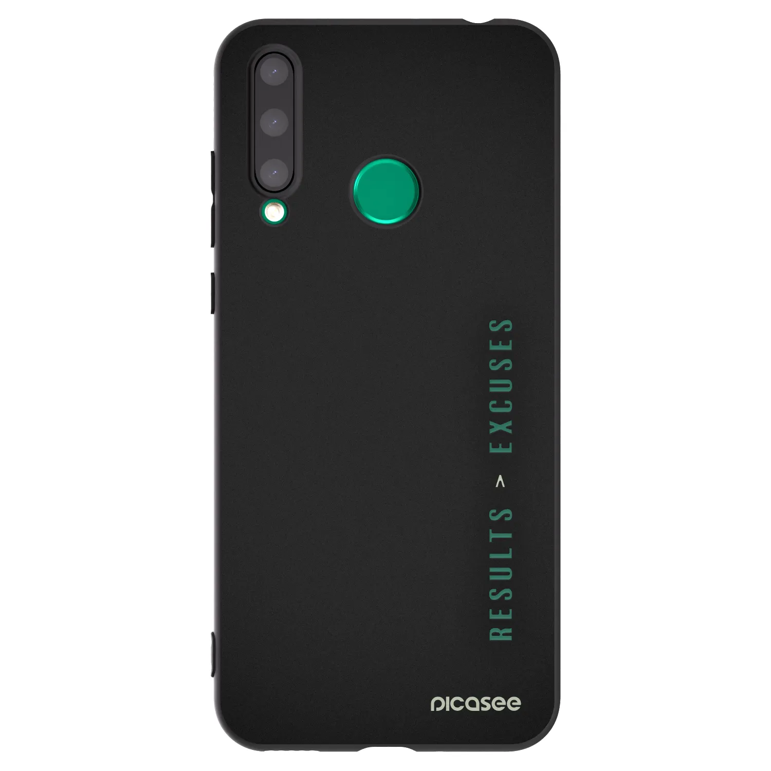 Picasee silikonowe czarne etui na Honor 20 Lite - Results x Excuses