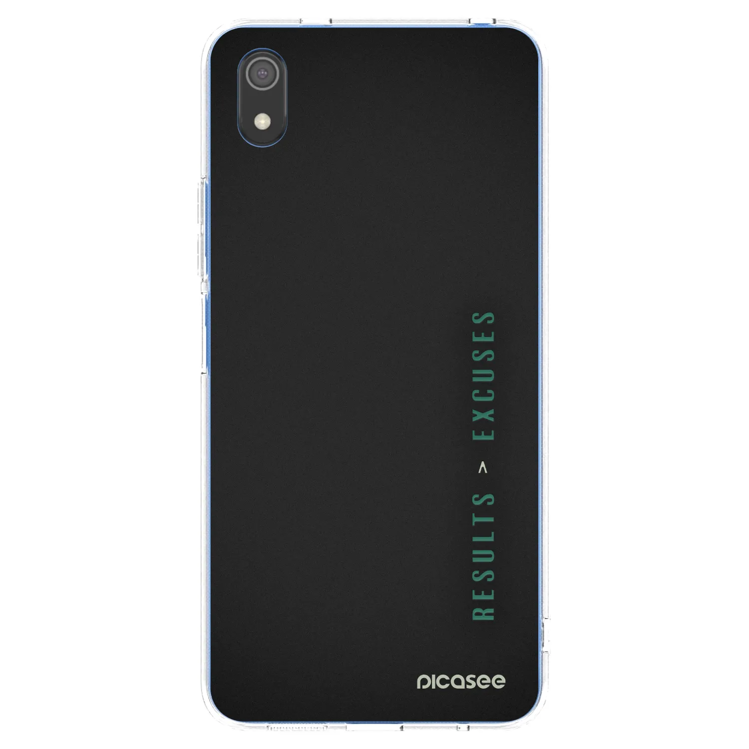 Picasee silikonowe przeźroczyste etui na Xiaomi Redmi 7A - Results x Excuses