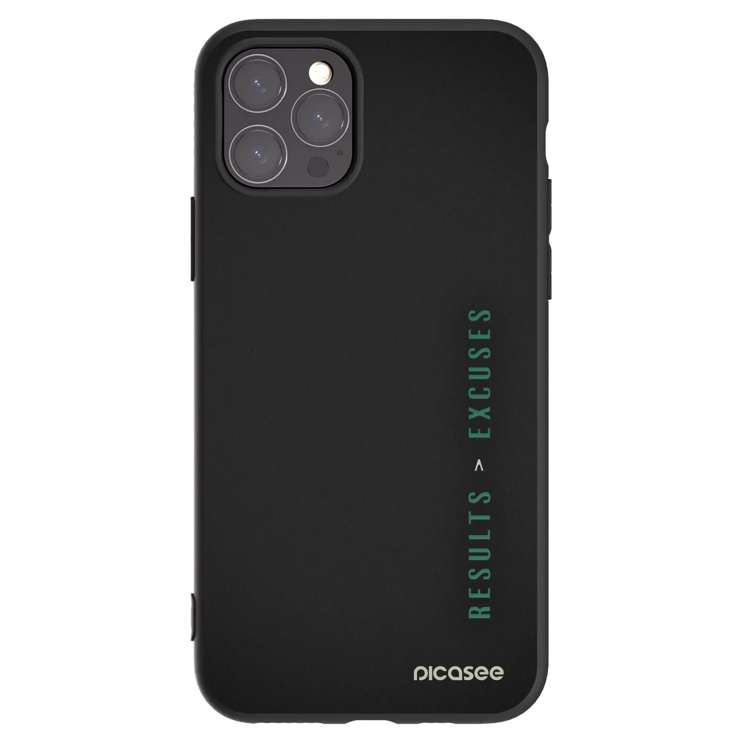 Picasee silikonowe czarne etui na Apple iPhone 11 Pro - Results x Excuses