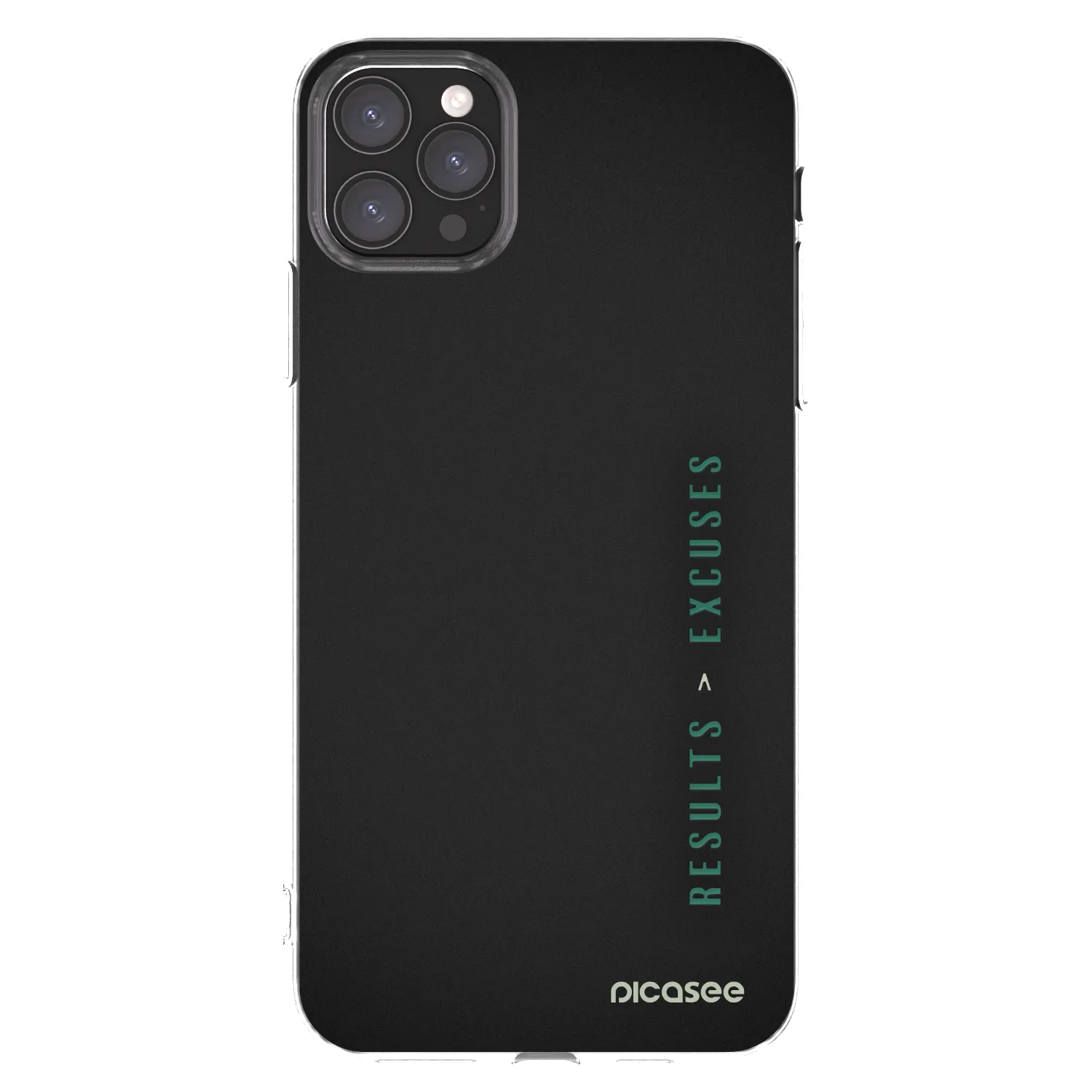 Picasee silikonowe przeźroczyste etui na Apple iPhone 11 Pro Max - Results x Excuses