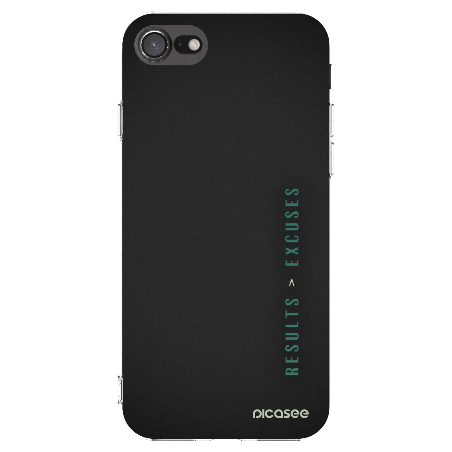 Picasee silikonowe przeźroczyste etui na Apple iPhone 8 - Results x Excuses