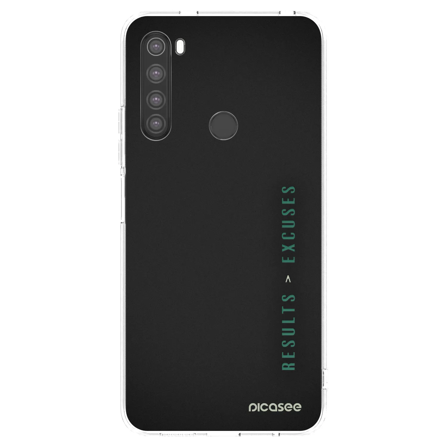 Picasee silikonowe przeźroczyste etui na Xiaomi Redmi Note 8 - Results x Excuses