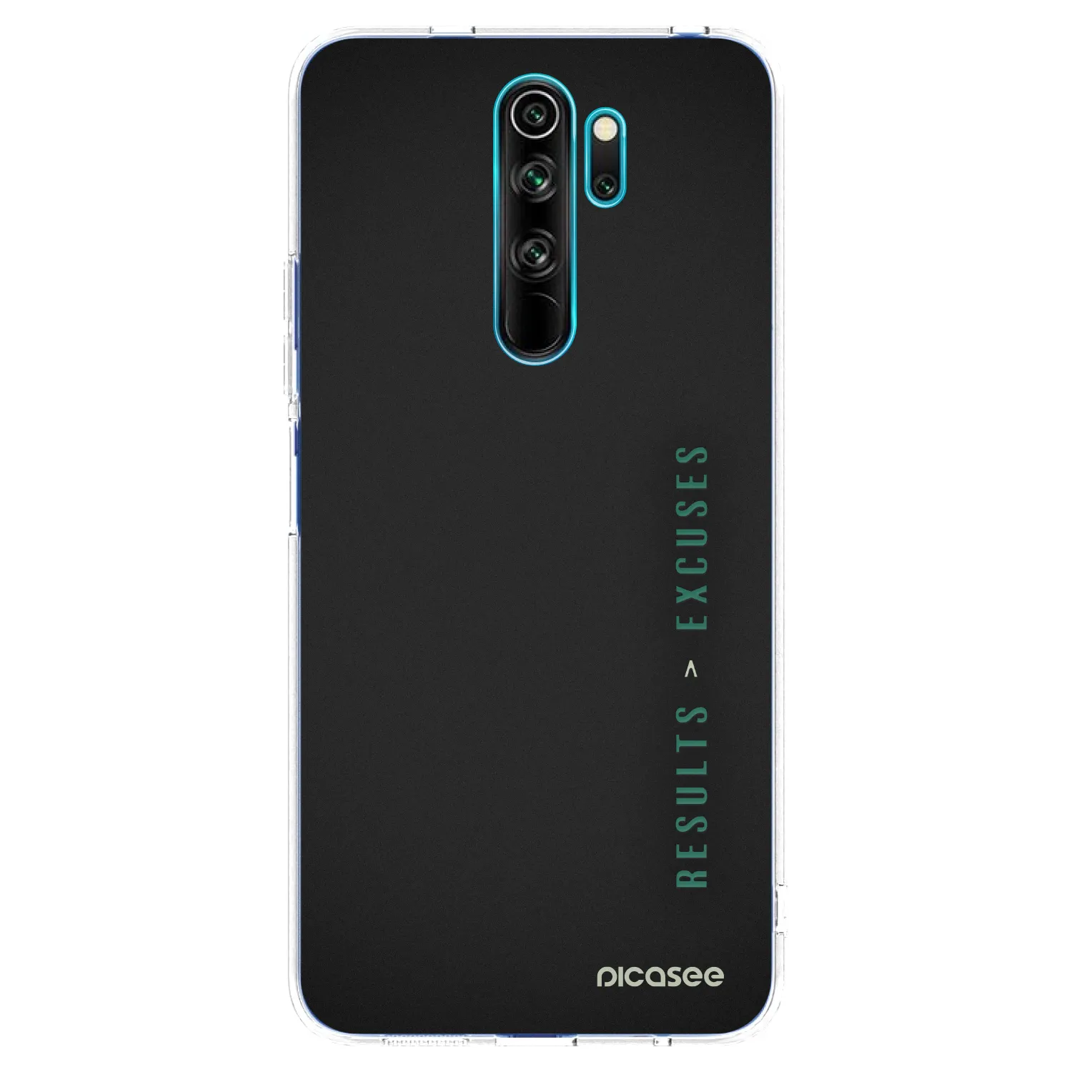 Picasee silikonowe przeźroczyste etui na Xiaomi Redmi Note 8 Pro - Results x Excuses