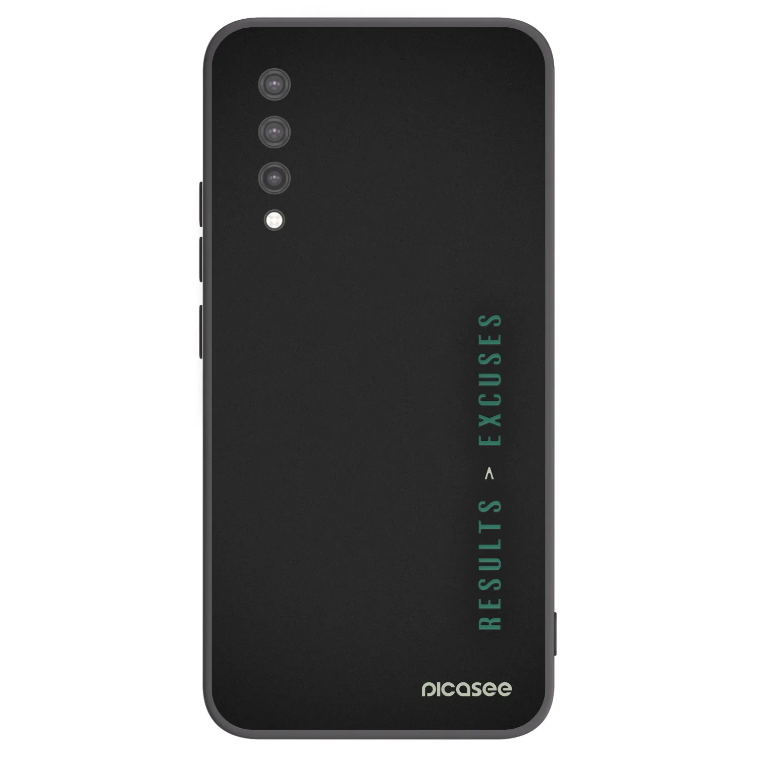 Picasee silikonowe czarne etui na Xiaomi Mi 9 Lite - Results x Excuses