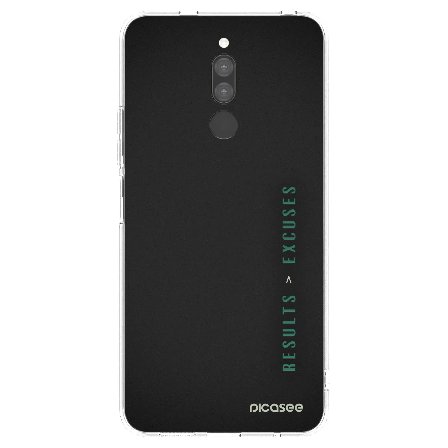 Picasee silikonowe przeźroczyste etui na Xiaomi Redmi 8 - Results x Excuses