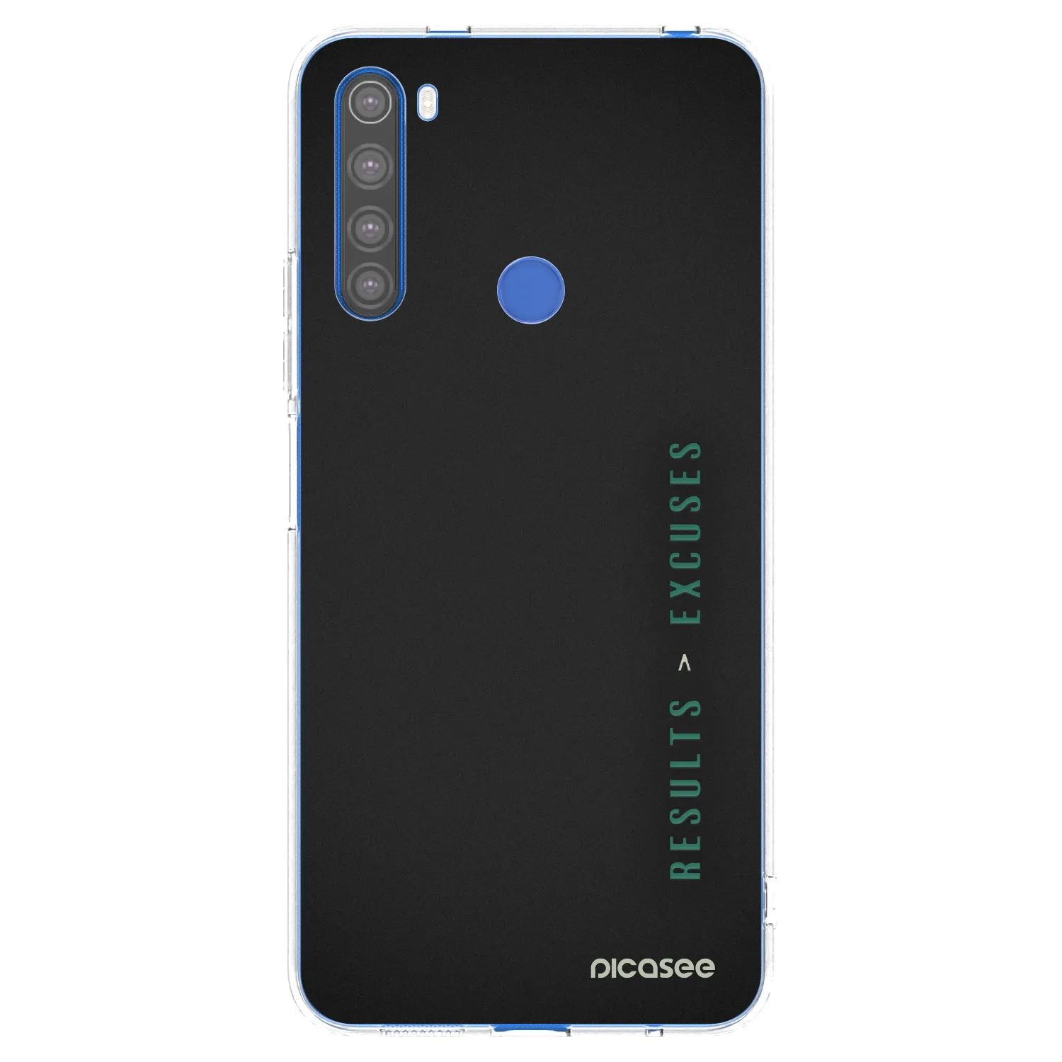Picasee silikonowe przeźroczyste etui na Xiaomi Redmi Note 8T - Results x Excuses