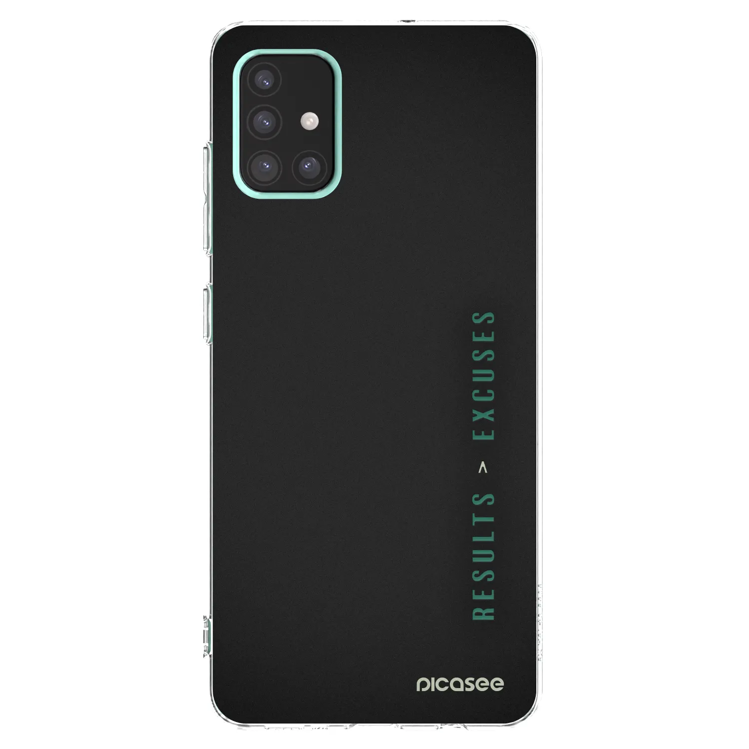 Picasee silikonowe przeźroczyste etui na Samsung Galaxy A51 A515F - Results x Excuses