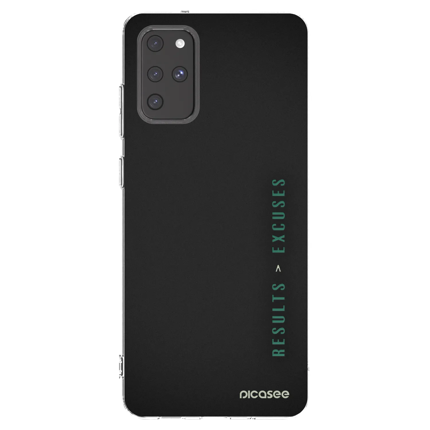 Picasee silikonowe przeźroczyste etui na Samsung Galaxy S20+ G985F - Results x Excuses
