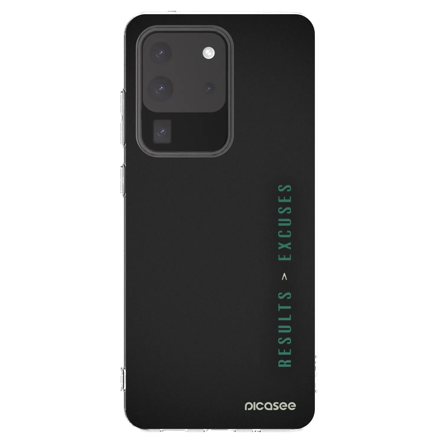 Picasee silikonowe przeźroczyste etui na Samsung Galaxy S20 Ultra 5G G988F - Results x Excuses