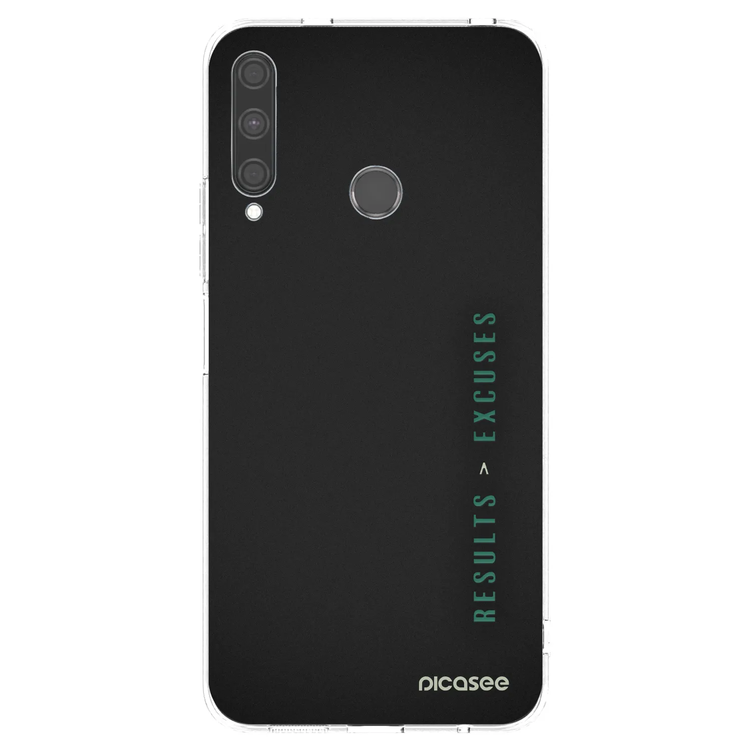 Picasee silikonowe przeźroczyste etui na Huawei P40 Lite E - Results x Excuses