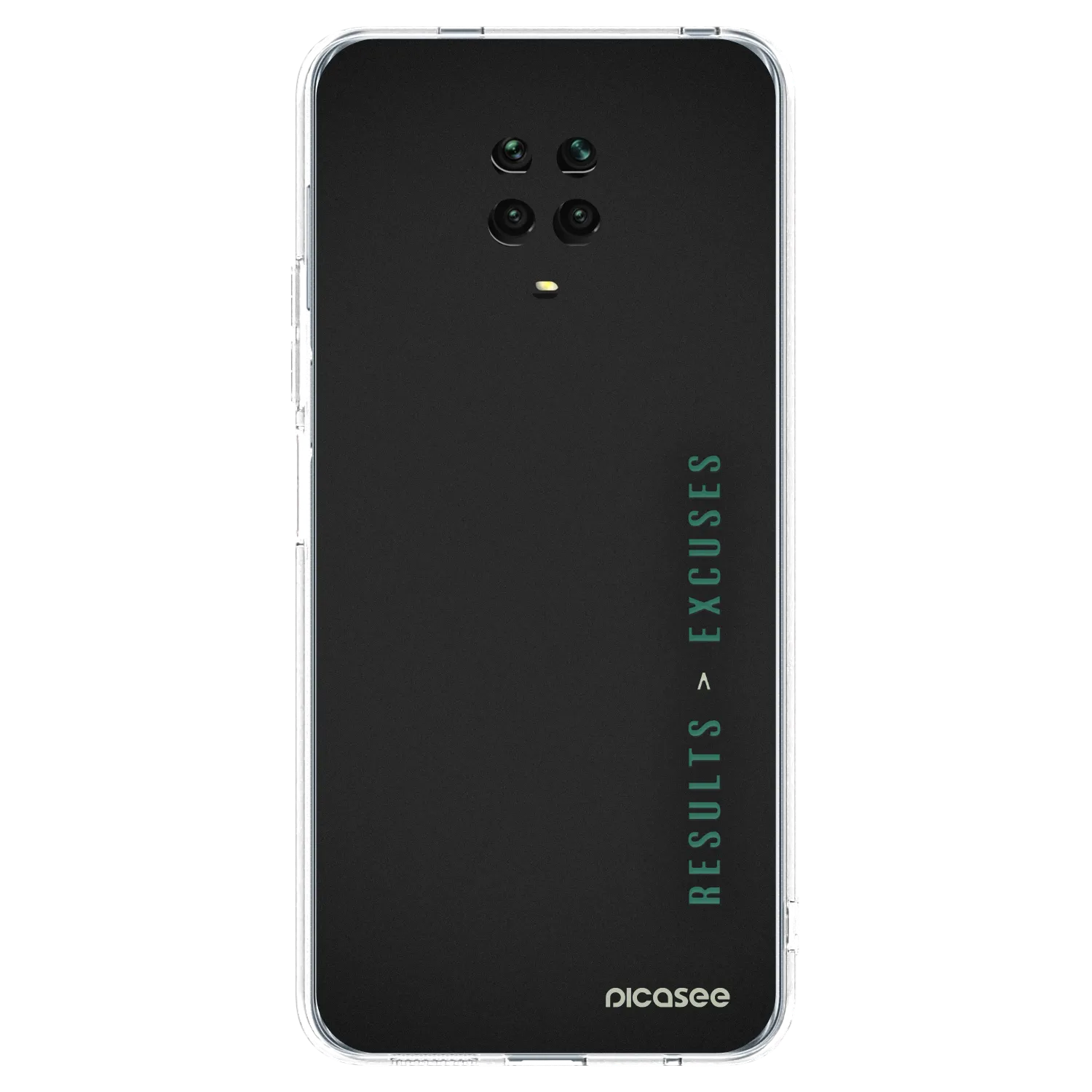 Picasee silikonowe przeźroczyste etui na Xiaomi Redmi Note 9 Pro - Results x Excuses