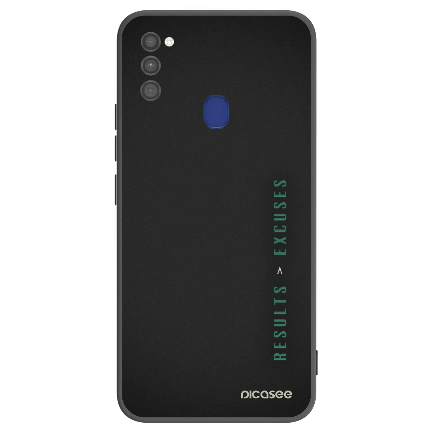 Picasee silikonowe czarne etui na Samsung Galaxy M21 M215F - Results x Excuses