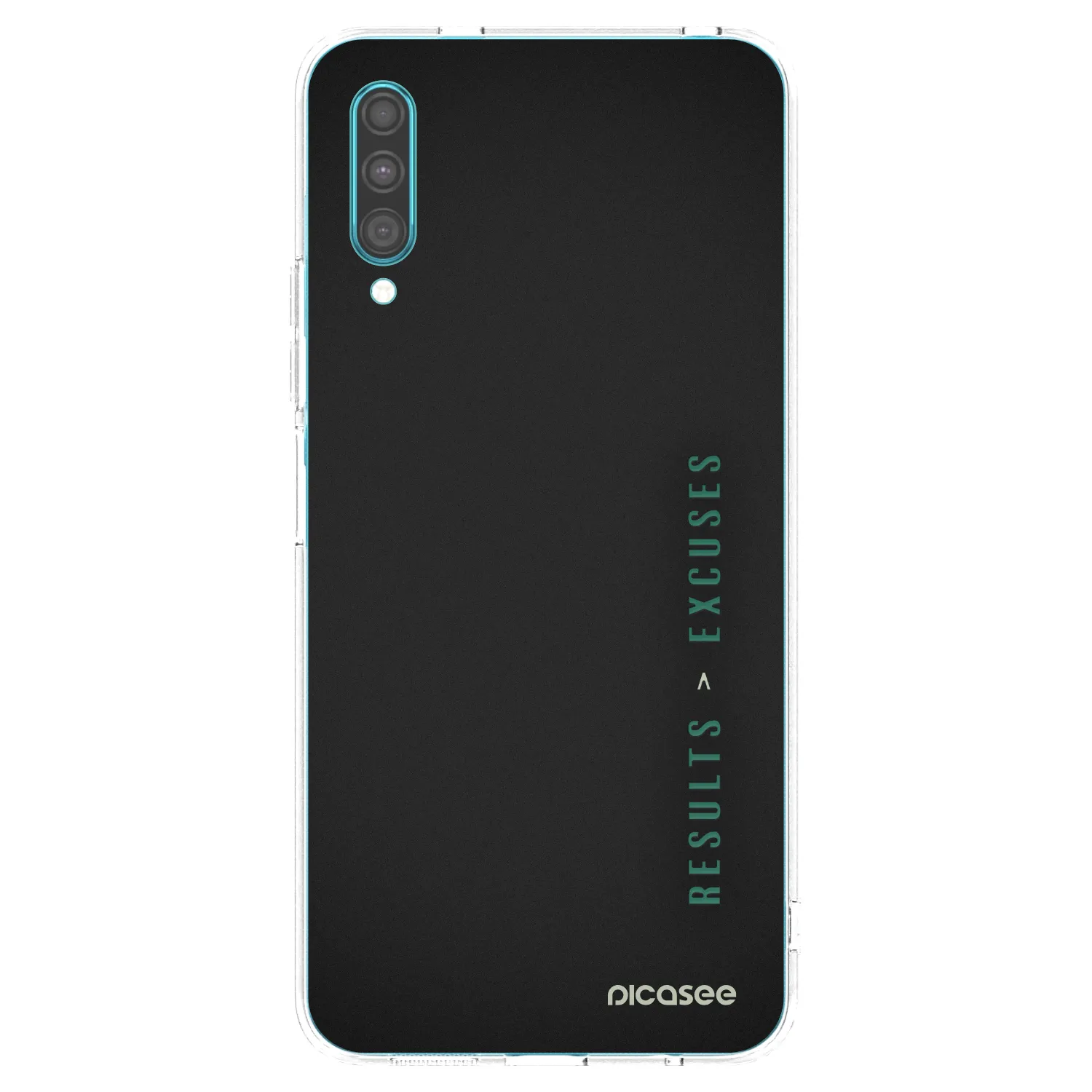 Picasee silikonowe przeźroczyste etui na Samsung Galaxy A30s A307F - Results x Excuses