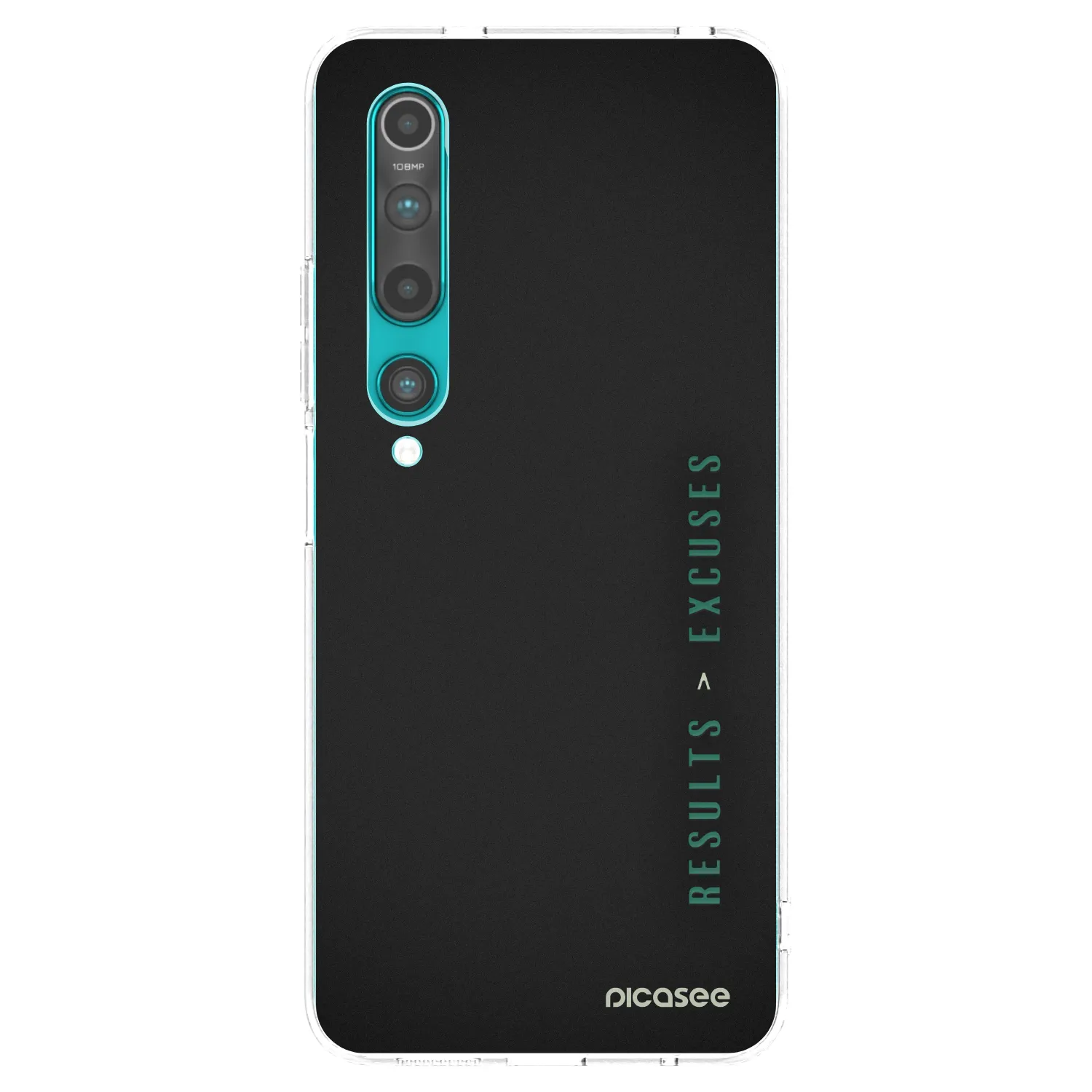 Picasee silikonowe przeźroczyste etui na Xiaomi Mi 10 - Results x Excuses