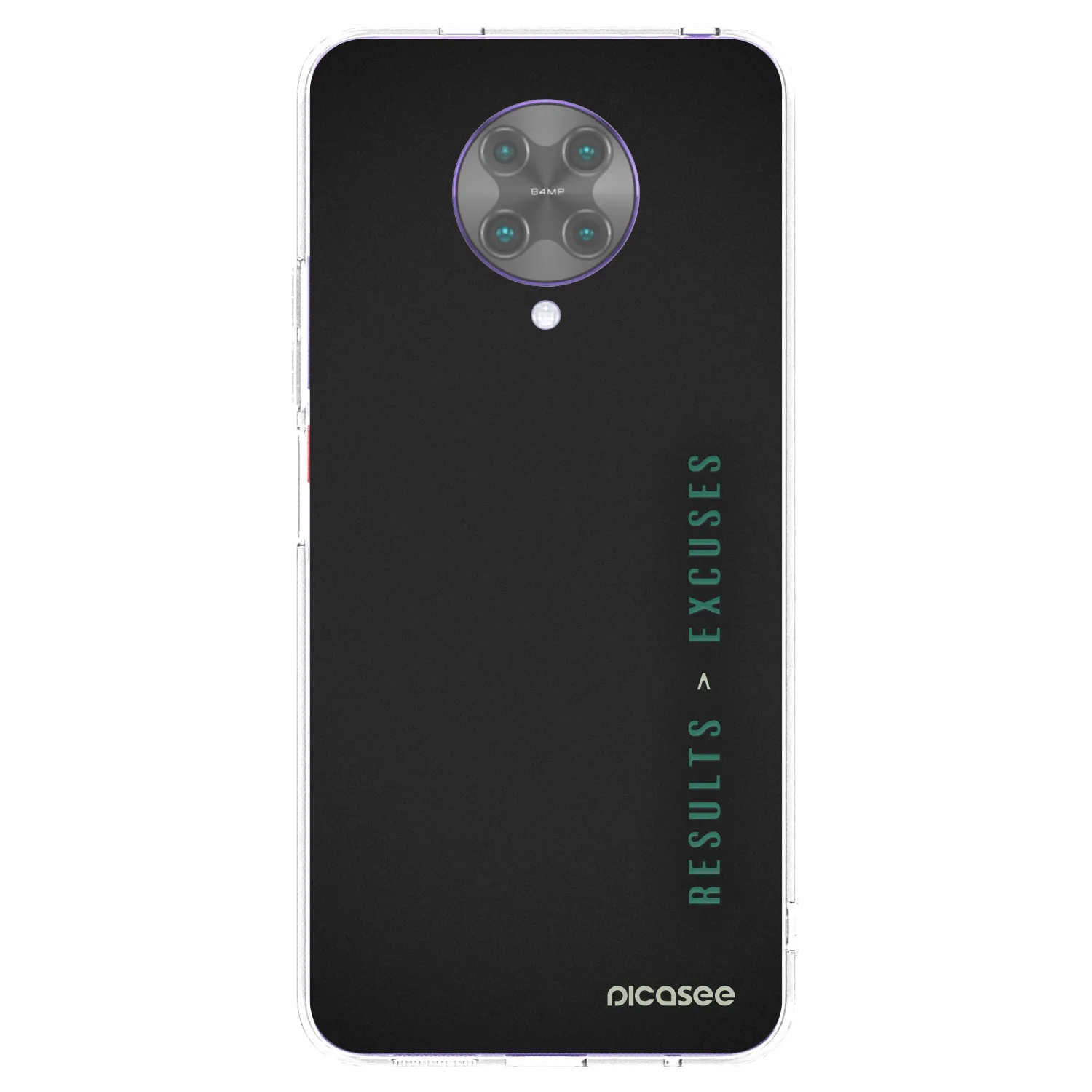 Picasee silikonowe przeźroczyste etui na Xiaomi Poco F2 Pro - Results x Excuses