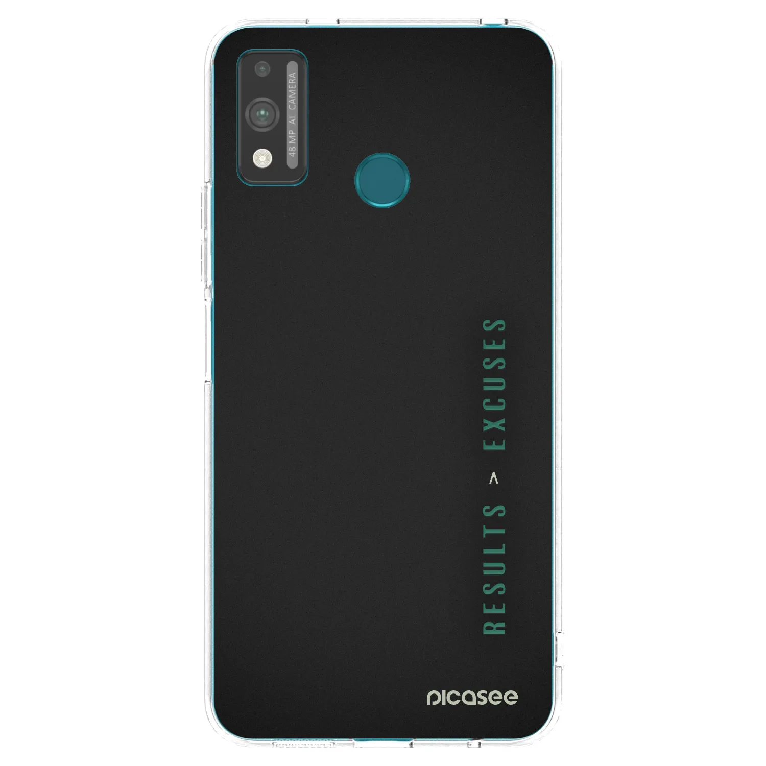 Picasee silikonowe przeźroczyste etui na Honor 9X Lite - Results x Excuses