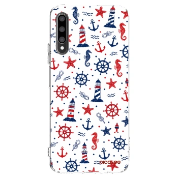 Picasee silikonowe przeźroczyste etui na Honor 9X Pro - Sailor Vibes