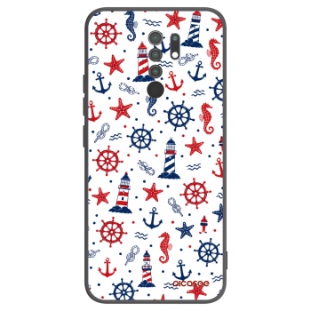 Picasee silikonowe czarne etui na Xiaomi Redmi 9 - Sailor Vibes