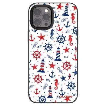 Picasee silikonowe czarne etui na Apple iPhone 12 Pro Max - Sailor Vibes