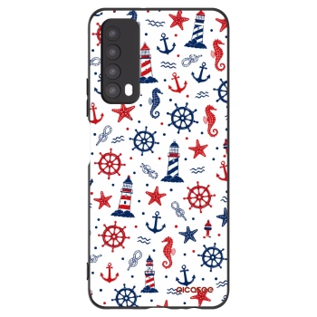 Picasee silikonowe czarne etui na Huawei P Smart 2021 - Sailor Vibes