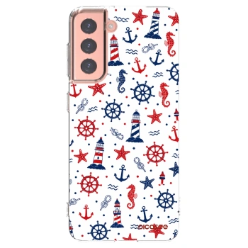 Picasee silikonowe przeźroczyste etui na Samsung Galaxy S21 5G G991B - Sailor Vibes