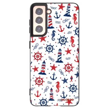 Picasee silikonowe czarne etui na Samsung Galaxy S21 5G G991B - Sailor Vibes