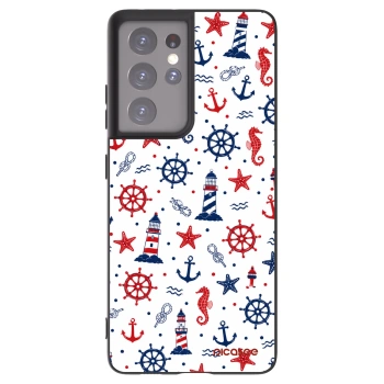 Picasee silikonowe czarne etui na Samsung Galaxy S21 Ultra 5G G998B - Sailor Vibes