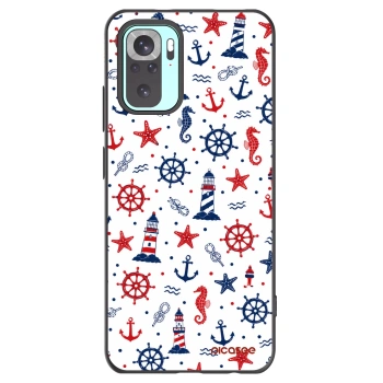 Picasee silikonowe czarne etui na Xiaomi Redmi Note 10 Pro - Sailor Vibes