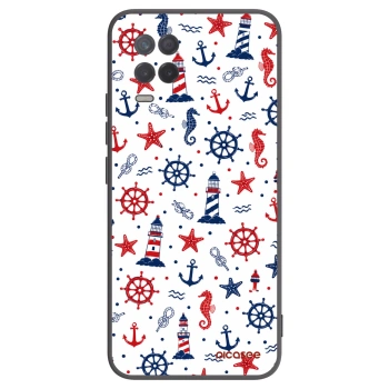 Picasee silikonowe czarne etui na Realme 8 5G - Sailor Vibes