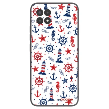 Picasee silikonowe czarne etui na Realme 8i - Sailor Vibes