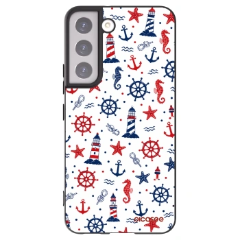 Picasee silikonowe czarne etui na Samsung Galaxy S22 5G - Sailor Vibes