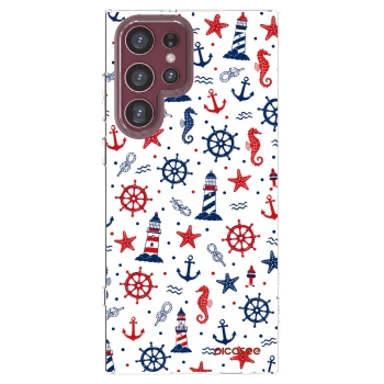 Picasee silikonowe przeźroczyste etui na Samsung Galaxy S22 Ultra 5G - Sailor Vibes