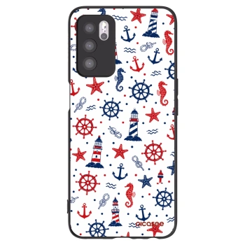 Picasee silikonowe czarne etui na OPPO A16s - Sailor Vibes