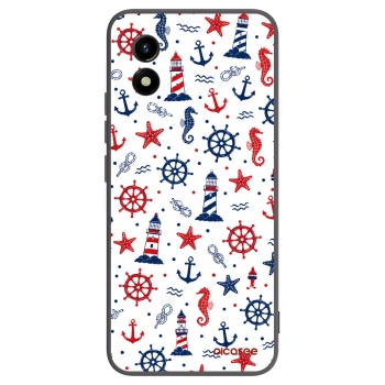 Picasee silikonowe czarne etui na Vivo Y01 - Sailor Vibes