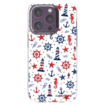 Picasee silikonowe przeźroczyste etui na Apple iPhone 14 Pro - Sailor Vibes