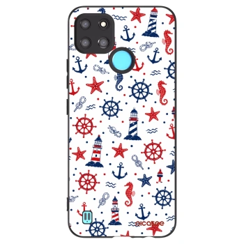 Picasee silikonowe czarne etui na Realme C21Y - Sailor Vibes