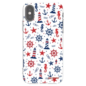 Picasee silikonowe przeźroczyste etui na Apple iPhone X/XS - Sailor Vibes