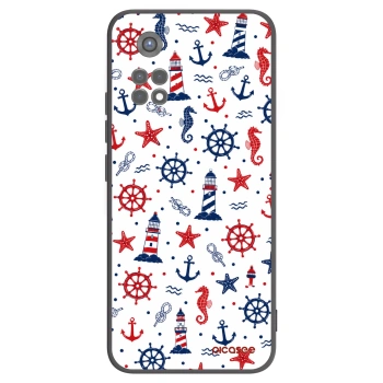 Picasee silikonowe czarne etui na Xiaomi Redmi Note 11S 5G - Sailor Vibes