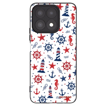 Picasee silikonowe czarne etui na Honor X8a - Sailor Vibes