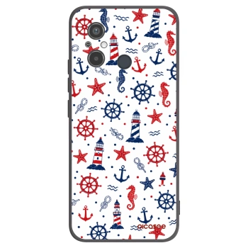 Picasee silikonowe czarne etui na Xiaomi Redmi 12C - Sailor Vibes